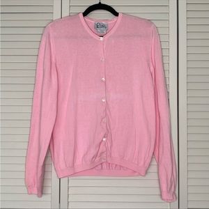 Lilly Pulitzer Light Pink Cardigan size large